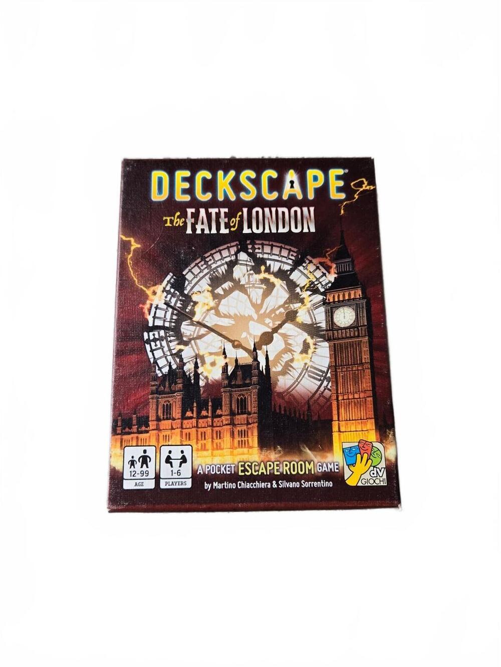 Deckscape: The Fate of London / dV Giochi / Pocket Escape Room Game Complete